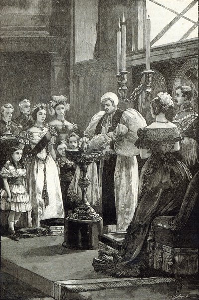 Taufe der Prinzessin Louise in der Kapelle des Buckingham Palace von English School